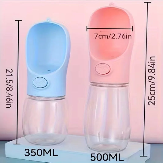 Portable Pet Water Bottle & Food Dispenser - Leak-Proof Travel Cup
