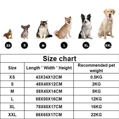 Calming Square Plush Pet Bed - Soft & Warm (Washable)