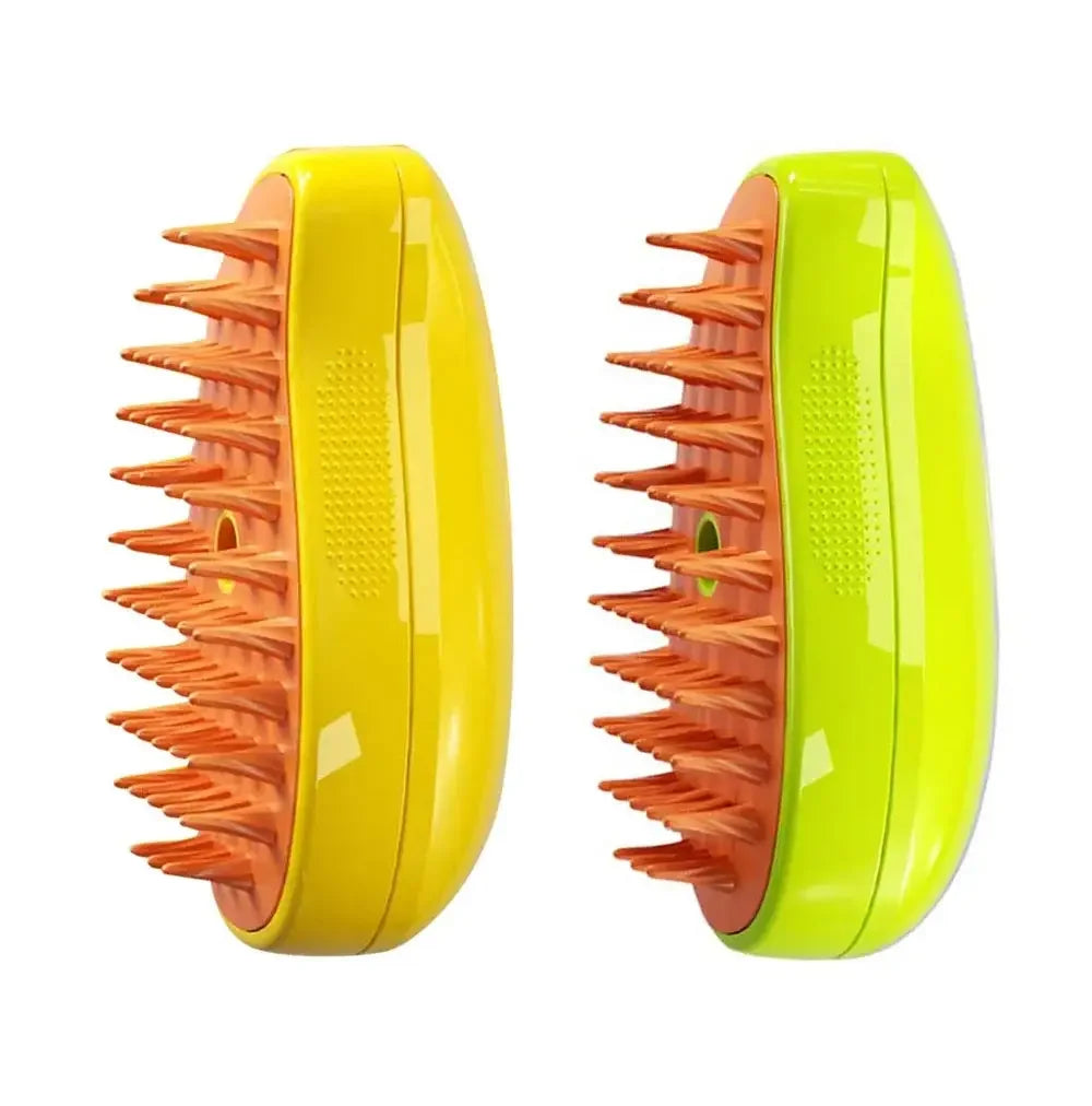 3-in-1 Steam Grooming Brush for Cats & Dogs - Reduces Shedding