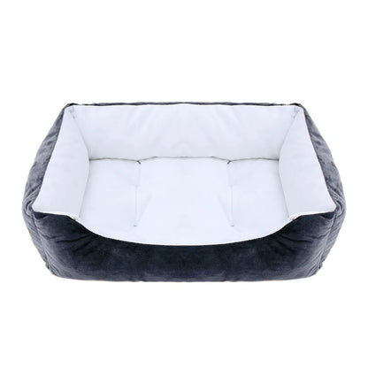Calming Square Plush Pet Bed - Soft & Warm (Washable)