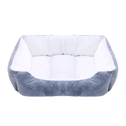 Calming Square Plush Pet Bed - Soft & Warm (Washable)