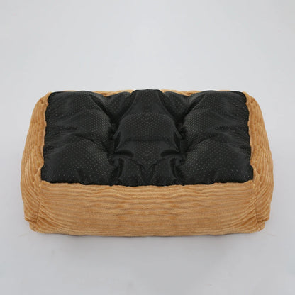 Calming Square Plush Pet Bed - Soft & Warm (Washable)