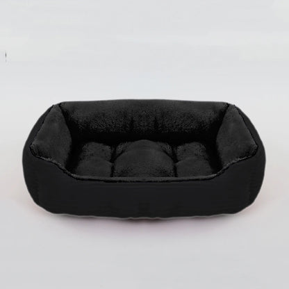 Calming Square Plush Pet Bed - Soft & Warm (Washable)