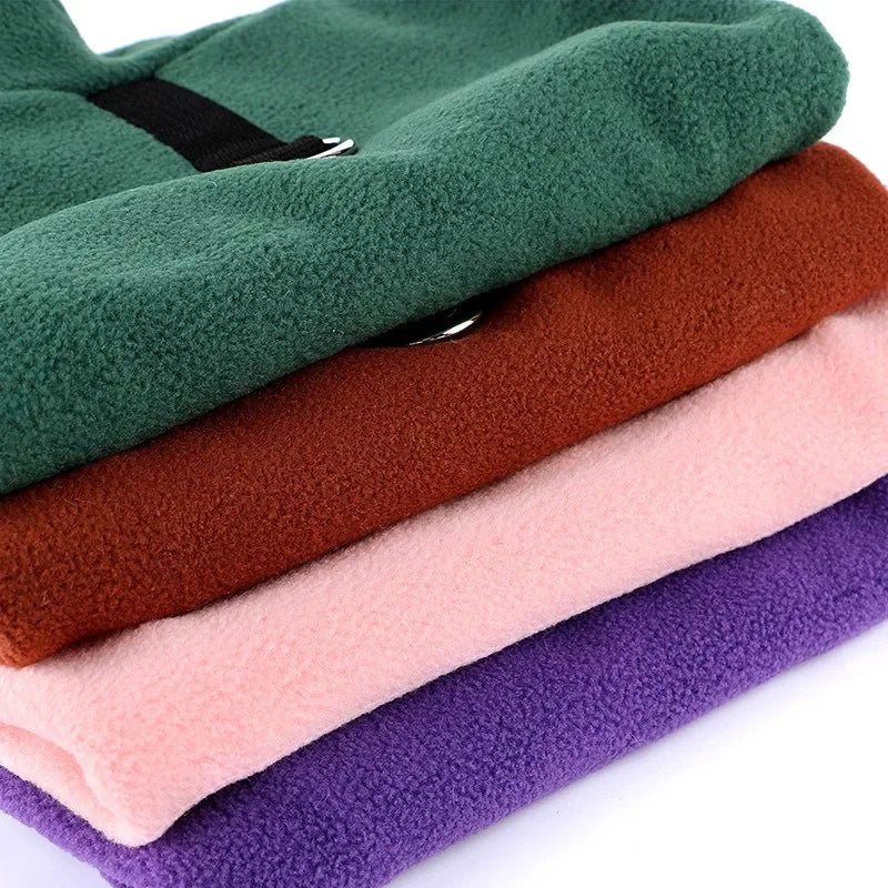 Fleece Dog Vest - Warm Winter Jacket for Small & Medium Breeds
