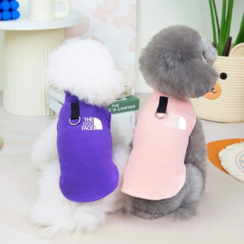 Fleece Dog Vest - Warm Winter Jacket for Small & Medium Breeds